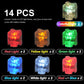 Light Up Bricks Accessories Kits, 2X2 Classic Transparent Led Light Brick Pack, 14 Pieces Parts Building Blocks Set Toys