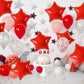 Red Star Foil Balloons, 18 Inches Star Foil Balloons For Helium, 10 Pcs Red Star Birthday Balloons For Birthday Party Graduation