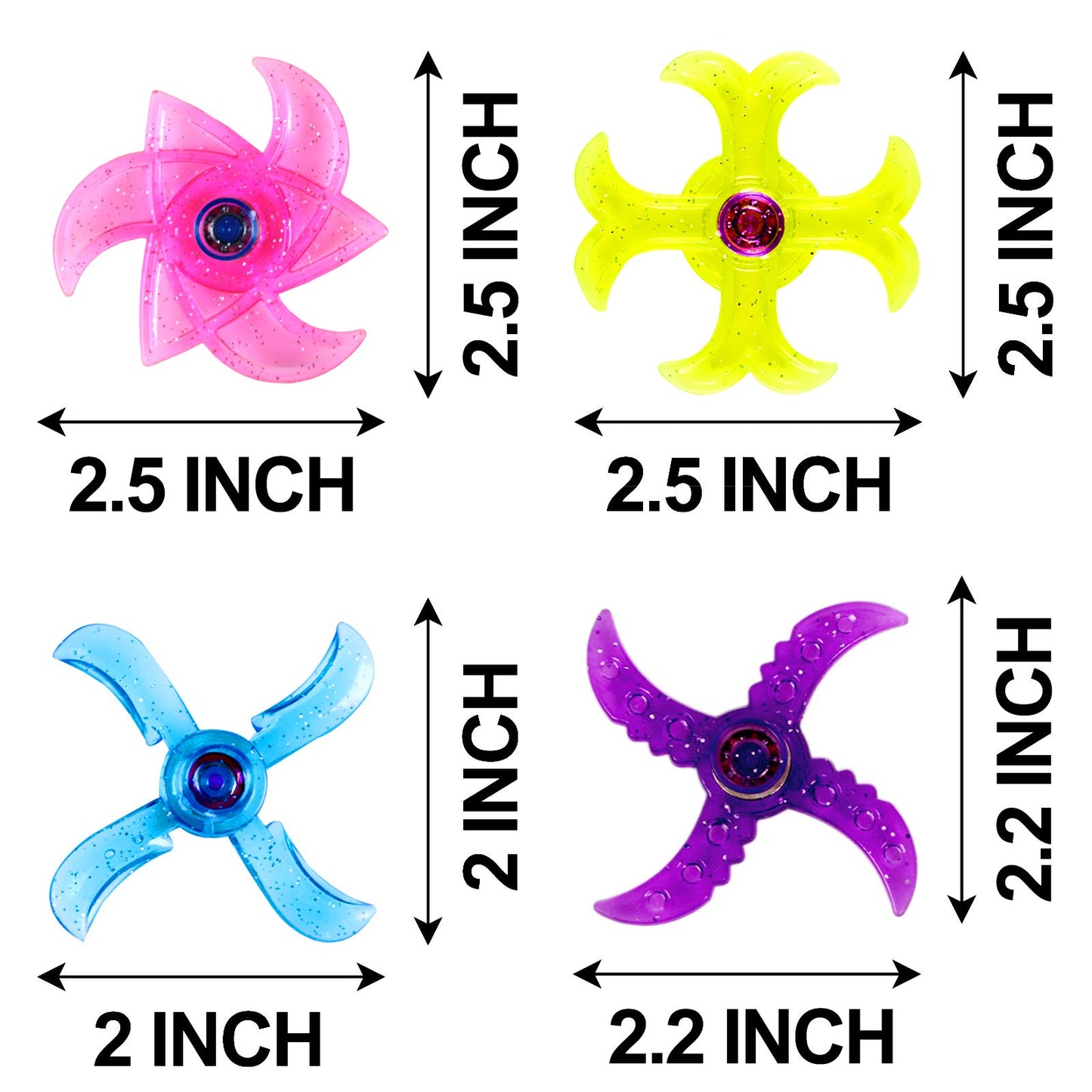 46-Pack Party Fidget Gyro Set,Mini Plastic Finger Gyro,Fidget Toys Party Pack For Classroom Rewards,Birthday Party Favors,Goodie Bag Fillers