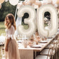 Suwen 40 Inch Large Cream White 30 Balloon Numbers Big Foil Helium Number Balloons 0-9 Jumbo Happy 30Th Mylar Birthday Party Dec