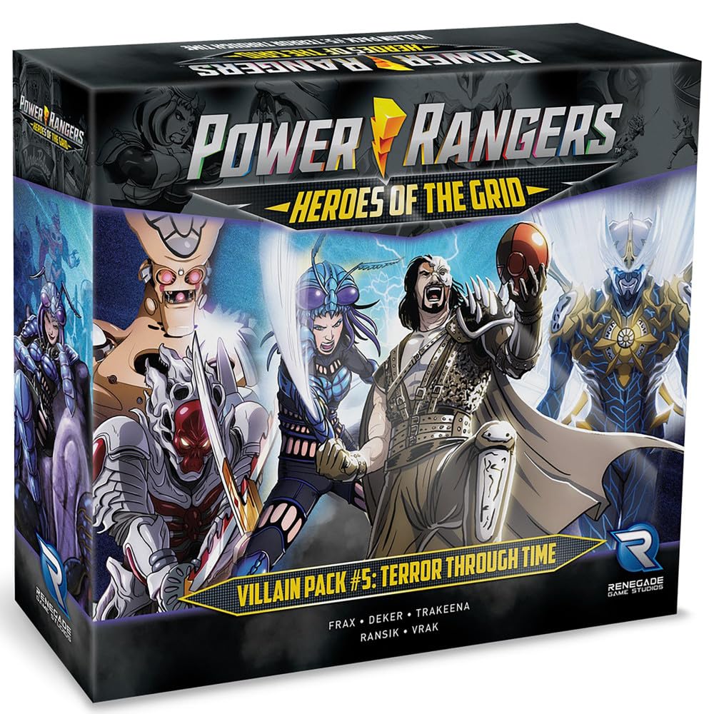 Renegade Games Studios Power Rangers Heroes Of The Grid: Villain Pack #5 Terror Through Time Expansion - Rpg Boardgame,Renegade