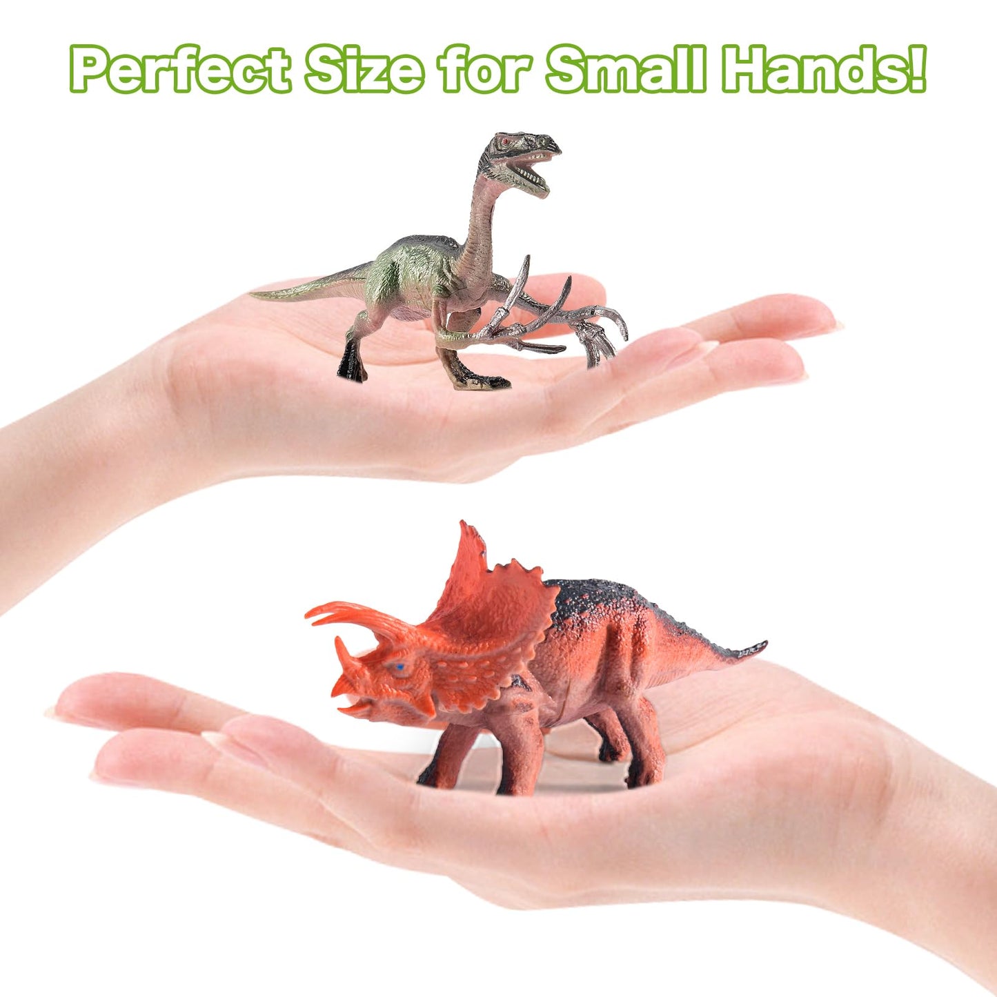 RISUNTOY Dinosaur Toys Set - 45PCS Realistic PVC Figures with Eggs, Trees & Fence, Educational Playset for Kids 3-5, Multicolor