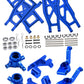 Rcarmumb Alloy Front Rear Suspension Arm & Steering Blocks Caster Blocks C-Hubs Stub Axle Carriers Upgrades Part for 1/10 Slash 