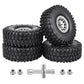 Crazyhobby Aluminum 1.9 Beadlock Wheels And Tires For Traxxas Trx4 Axial Scx10 Ii Iii Rr10 Wraith Redcat Gen 8 Gen 7 Rc4Wd 1/10
