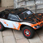 SummitLink Compatible Custom Body Muddy Orange Over White/Black Replacement for 1/10 Scale RC Car or Truck (Truck not included)