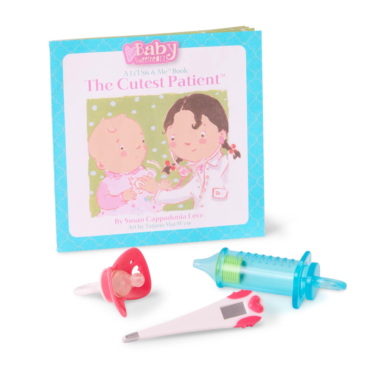 Baby Sweetheart Medical Time 12" Soft-Body Newborn Doll with Accessories, Multicolor, Model BG7005Z, Polyester Material