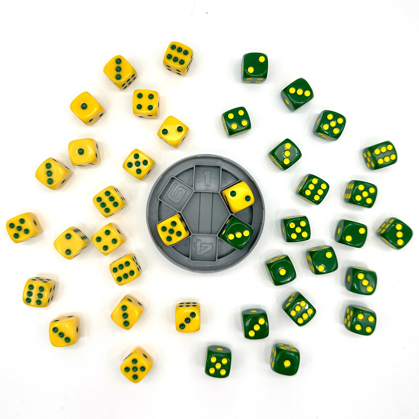 Big Discoveries Trash Dice Game - Fast-Paced 2-Player Dice Game, Plastic, White, Model 6003, Ideal for Travel and Game Nights