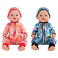 Sotogo 5 Sets Baby Doll Clothes Outfits Jumpsuits With Hats For 14 To 17 Inch Baby Doll, 43Cm New Born Baby Doll, American 18 In