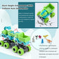 Monster Truck Toys for 2 3 4 5 Year Old Boys Gifts, 2 Pack-Dinosaur Toys for Kids 3-5 with 6 Mini Small Dinosaur Toys, Ideal Mon