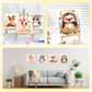 HEIBAGO Framed Paint by Numbers kit for Kids, 4 Pack Cute Animal Paint by Numbers for Kids Ages 8-12, Paint by Numbers Kits Chil