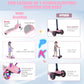 Scoothop Electric Scooter For Kids Ages 3-8, 3-Wheel Electric Scooter, Kids Electric Scooter With Led Light-Up Wheels, 3 Height