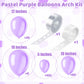 200 Pieces Pastel Purple Balloon Arch Kit Light Purple Balloons Lilac Balloon Garland Lavender Balloon Arch Kit For Purple Weddi