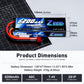 Zeee 2S Lipo Battery 6200mAh 7.4V 60C Hard Case Battery with Deans T Connector for RC Vehicles Car Truck Truggy Boat Racing Hobb