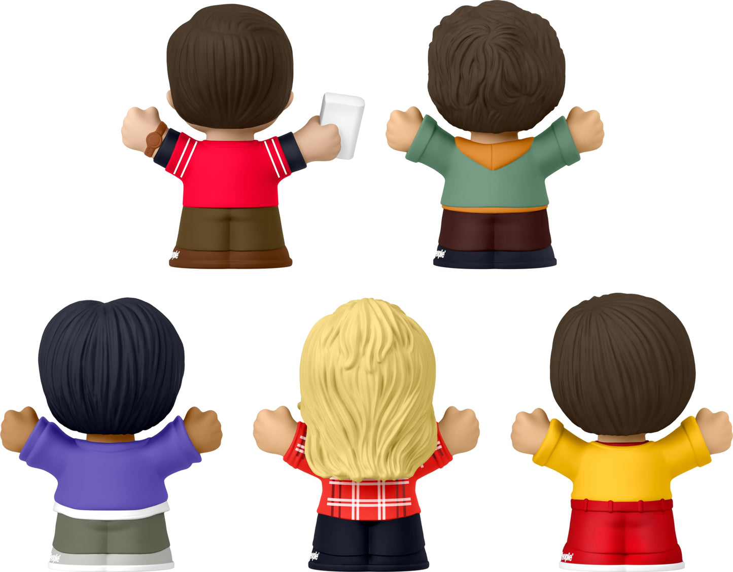 Little People Collector Big Bang Theory Set - 5 Multicolor Figures in Display Box, Model HYT47, Perfect for Adults & Fans