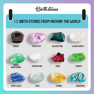 Gamerside Gemstone Dig Kit, Dig Up 12 Birthstone Gemstones And Crystals, Birthday Cake Gem Digging Kit, Gemstones For Kids Scien