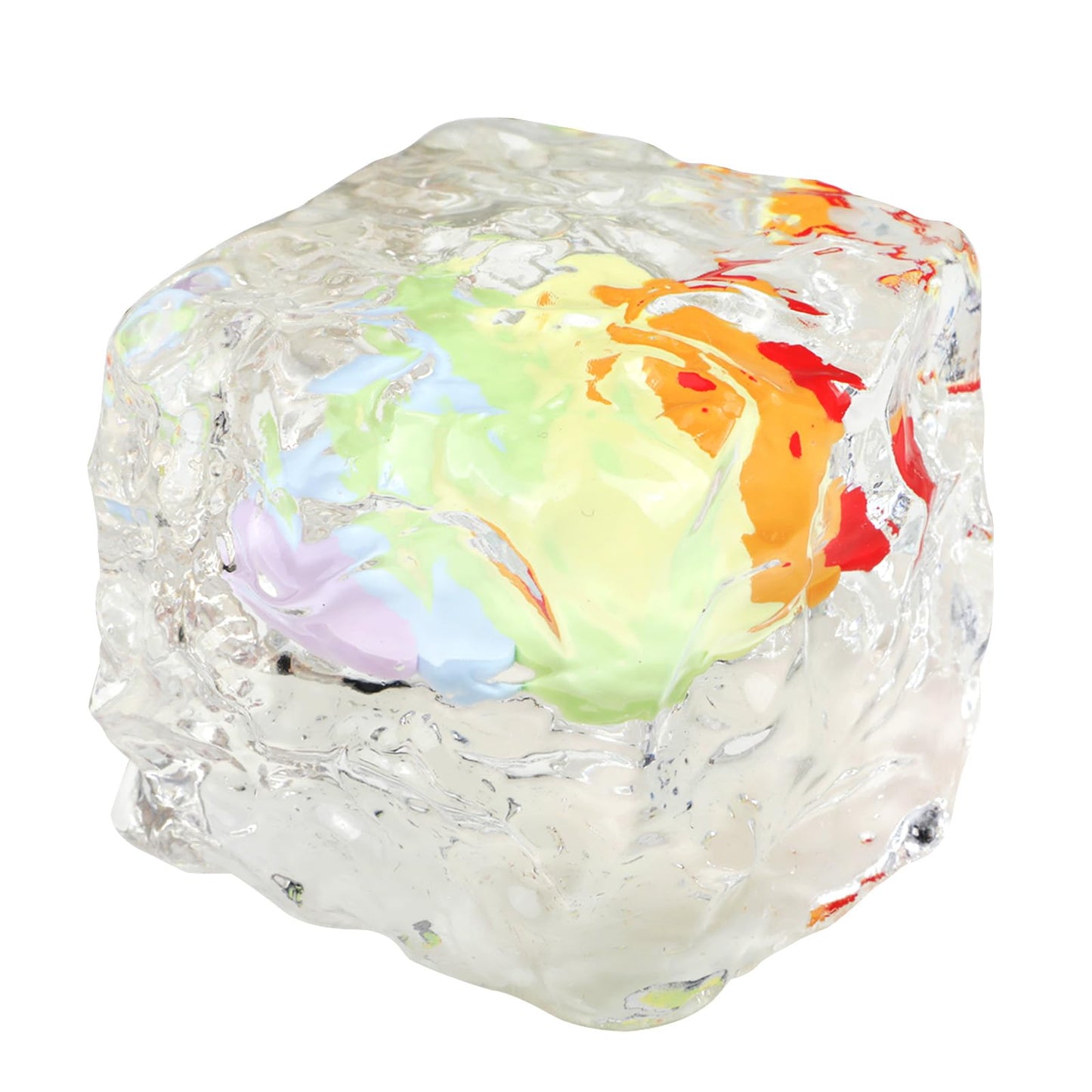 Taba Squishy Cube Kit - Nice Transparent Fidget Toy With Rainbow Design For Stress Relief