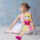 June Garden 30" XL Ballerina Princess Polina Plush Doll - Soft Polyester, Pink Outfit - Perfect Gift for Toddlers and Little Girls