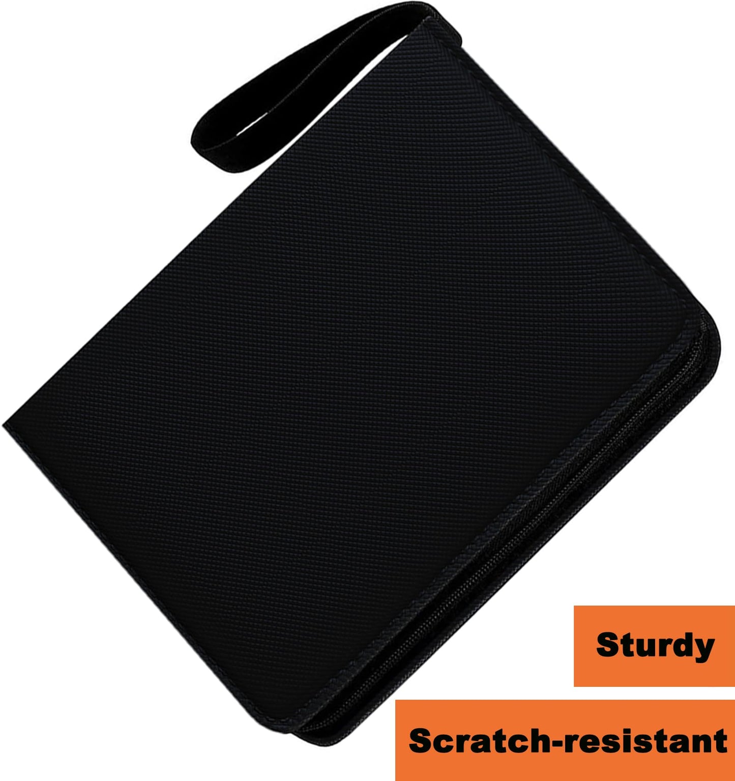 Card Binder 9 Pocket enhanced Zipper Trading Card Album 720 Cards Folders for Collectible MTG TCG Sports Cards Binder (Black)