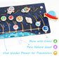 Zeoddler Movable Solar System Puzzle For Kids 3-6, Wooden Space Toys, Planets For Kids Preschool Learning Activities, Gift For Boys, Girls