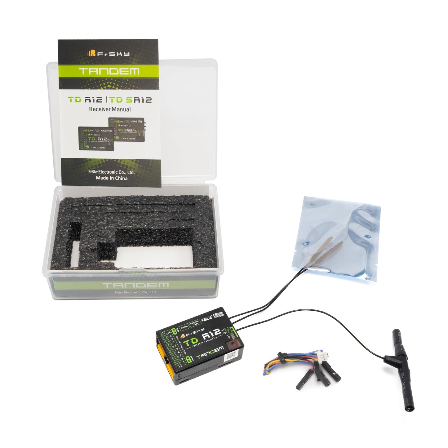 FrSky TD R12 Receiver 12chnanel with PWM SBUS FBUS or S.Port 2.4Ghz 900Mhz Receiver