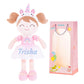 Gloveleya Personalized Doll With Your Name - Cute Pink Unicorn Custom Soft Plush Doll For Girls Plush Doll Customized Gifts - Muñecas De Trapo Personalizadas Para Niñas