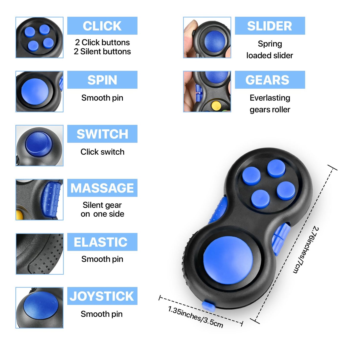 Fidget Toys Adults Set, Easter Basket Stuffers Gift For Kids Teen Cool Gadget Sensory Pack With Figette Spinner Cube Adhd Anxiet