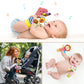 Baby Hanging Toy, Wrist Rattles, Rattle Socks, Handheld Wearable Washable Adjustable Rattle Toy, Newborn Present Baby Shower Birthday Gift Set For 0 1 2 3 Years Old Babies (12Pcs-J)