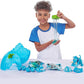 ZURU SMASHERS Dino Ice Age Raptor Surprise Egg - Blue, Over 25 Surprises, Collectible Dinosaur Toy, Model 7455D