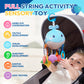Jollybaby Plush Stuffed Activity Pull String Hanging Toys For Stroller Car Seat Crib Or Gym, Montessori Sensory Carseat Toy For Baby 0-3-6-12-18 Months, Whale Toy For Infant Baby Boy Girl Gifts