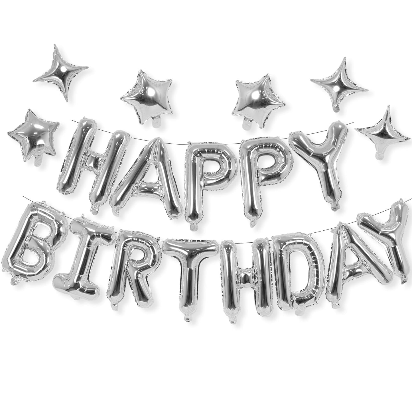 Happy Birthday Balloons Banner