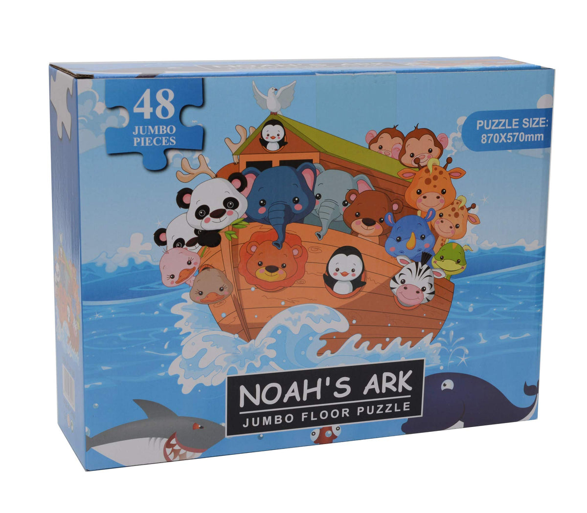 Store2508 Noahs Ark Jumbo Floor Jigsaw Puzzle 48 Pcs. Puzzle Size  87 * 57 Cm