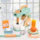 Wooden Blender Toys Play Set For Kids, Cookies Bake Mixer Toy, Montessori Pretend Play Food Kitchen Accessories For Toddler Girl