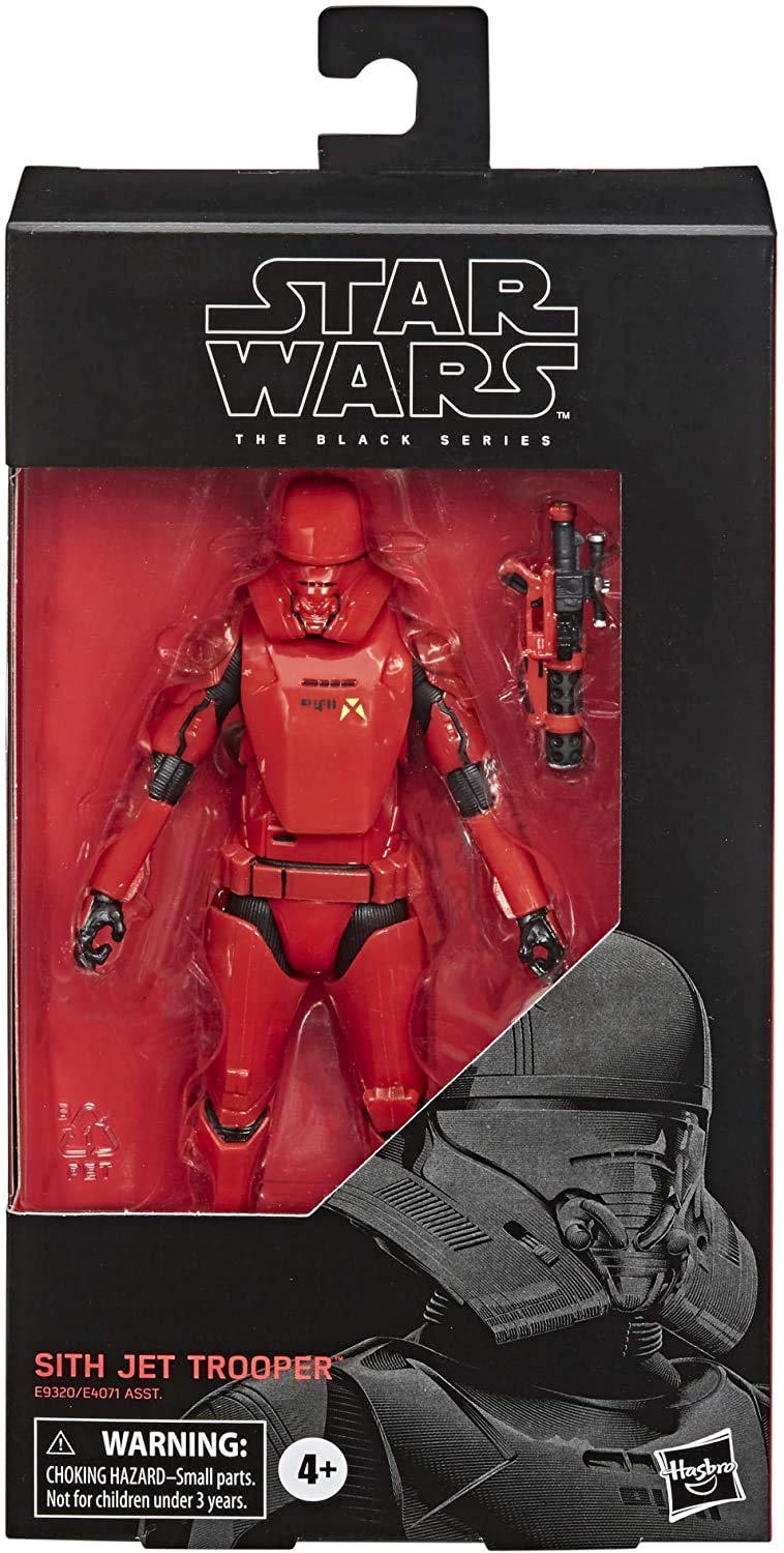 STAR WARS The Black Series Sith Jet Trooper Toy 6-inch Scale The Rise of Skywalker Collectible Action Figure  Kids Ages 4 and Up  Red