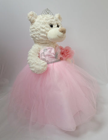 Kinnex Collections Since 1997 20'' Teddy Bear With Elegant Dress (Centerpiece) ~ B16631N-3 (Pink)