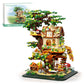 Ravayo Forest Tree Building House Blocks Set With Led, Creative Toy For Adults Teen 14+, Mini Brick 1877Pcs