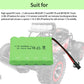 Tosiicop 6V 2400mAh NiMH Battery - RC Car Rechargeable Battery AA with SM-2P 2 Pin Plug and USB Charge Cable for RC Truck Car St
