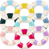 Lenwen 9 Pcs Classic Striped Pool Inner Tubes Pool Tubes With Fun Prints Pool Float Tube Inflatable Tube Float Bachelorette Pool