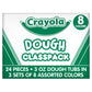 Crayola Dough Classpack, 8 Assorted Colors, Tactile Art Supplies, 3oz Each, 24 Count, Bulk,
