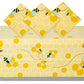 BLUE PANDA 3 Pack Bee Tablecloth, for Kids Birthday Party, Baby Shower, Bumble Bee Gender Reveal Decorations, (54 x 108 in)