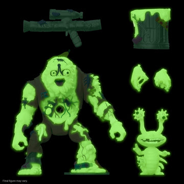 Super7 Ultimates! Teenage Mutant Ninja Turtles Muckman And Joe Eyeball (Glow In The Dark) - 7' Tmnt Action Figure With Accessories Classic Cartoon Collectibles And Retro Toys