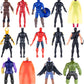 Muksse 14 Pcs Big Set Superhero Action Figures - Collectible Models 6.5-Inches Tall, Exclusive Set Superhero Toys, For Kids, Fig