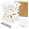 Aboofx Microwave Flower Press, Quickly Flower Pressing Kit, 6.3 x 6.3 inch Microwave Flower Pressing Kit for Adults Fast Making 