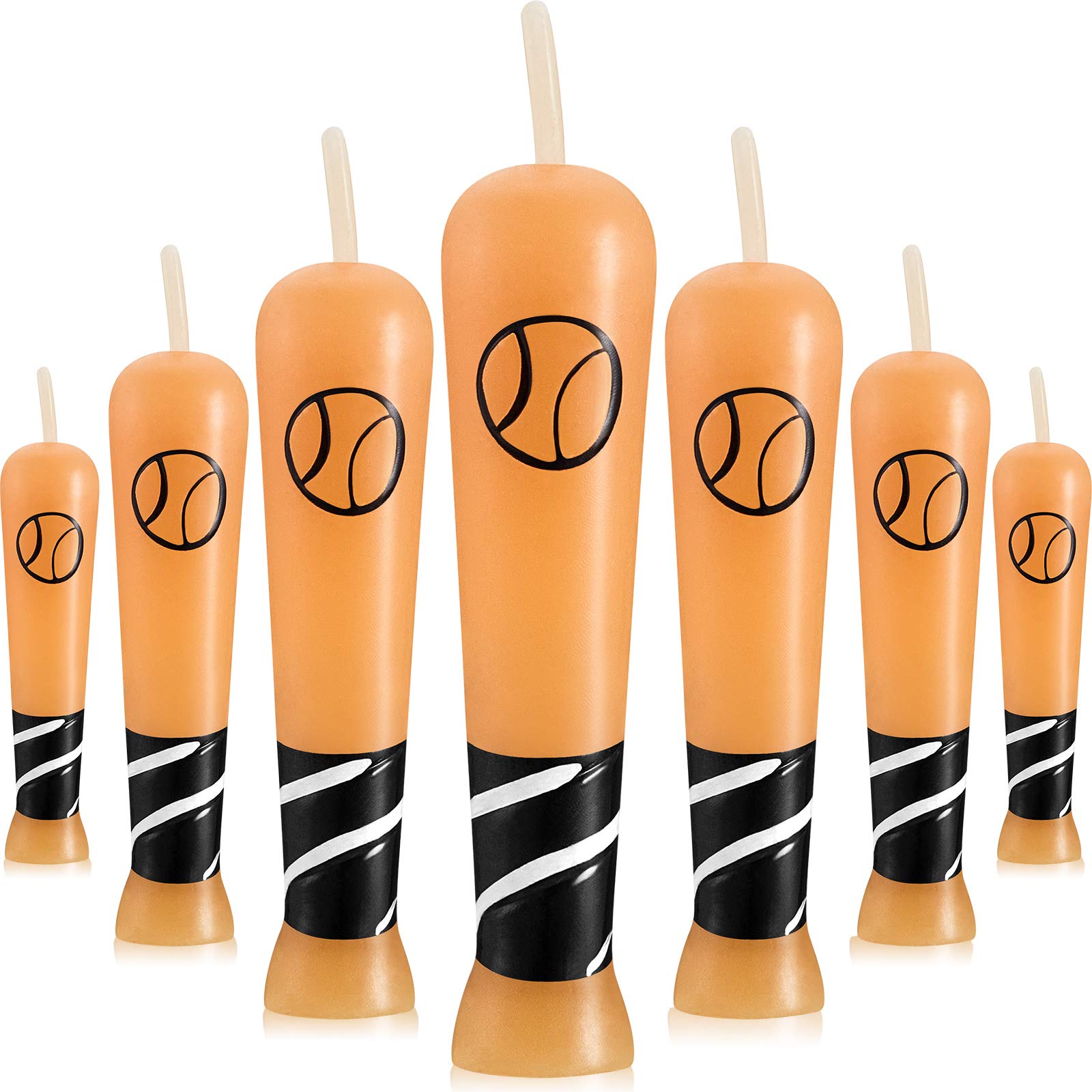 18 Pieces Baseball Bat Candle Baseball Sports Birthday Candle Baseball Cake Cupcake Candle for Birthday Baby Shower Baseball Fan