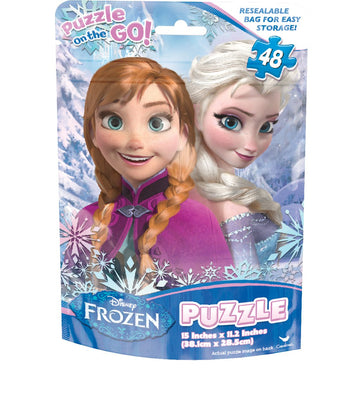 Frozen Basic Puzzle On The Go In Foil Bag (48-Piece) Assorted Puzzles