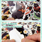 Aowdiao 100 Pcs Black Cat Stickers Cute Cat Gifts Vinyl Cat Sickers For Water Bottles Laptop
