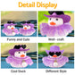 Wonuu Car Rubber Duck Decoration Cute Car Ornament Car Ducks For Dashboard With Dress Heart Shape Sunglasses Necklace, Brilliant