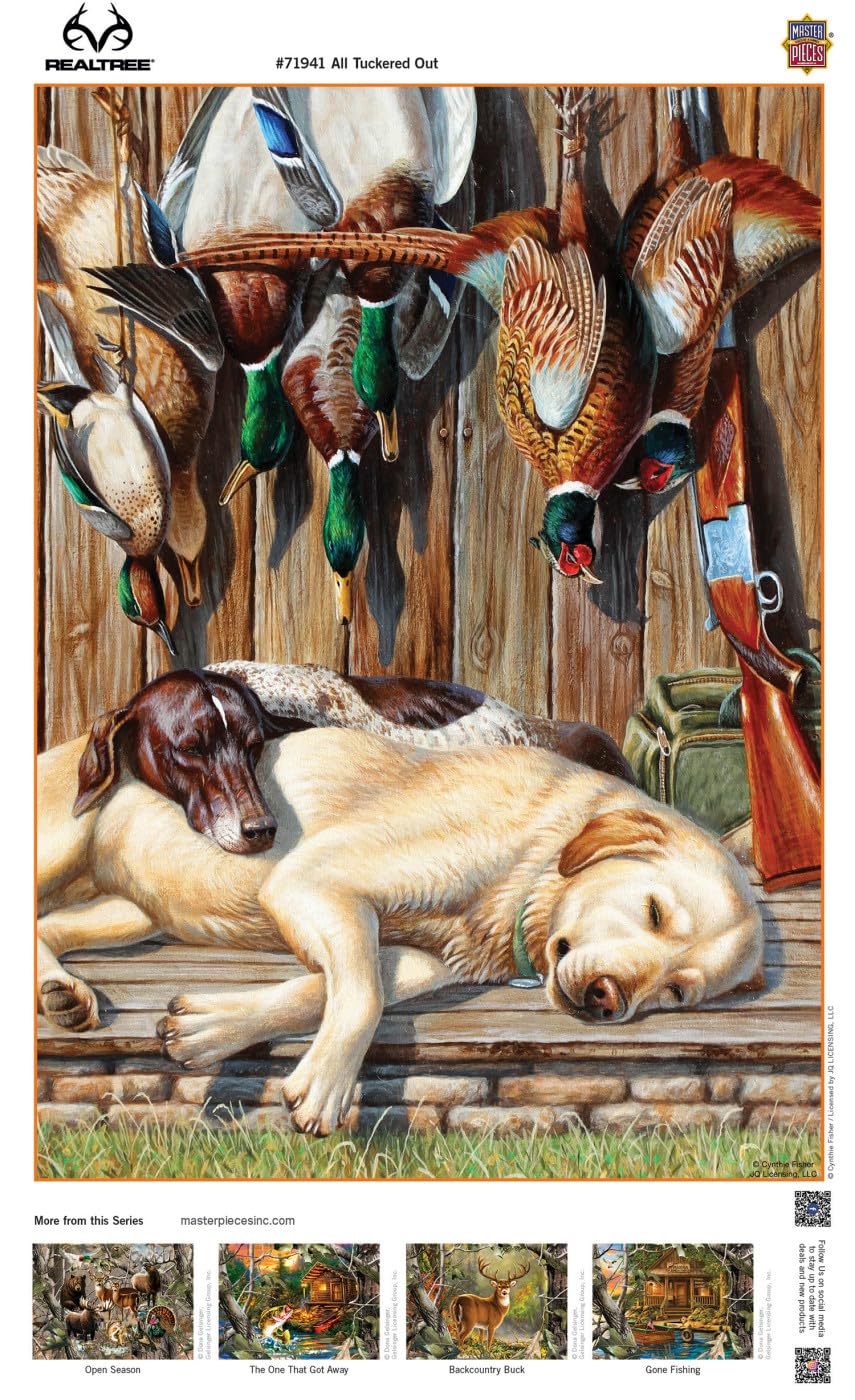 Masterpieces 1000 Piece Jigsaw Puzzle For Adults, Family, Or Youth - All Tuckered Out - 19.25'X26.75'