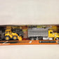 New Ray International Lonestar, Dump Truck W/Wheel Loader 1:43 Scale 18' Diecast Toy #16633 Yellow
