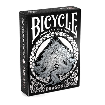 Bicycle Black Dragon Silver Foil Premium Playing Cards, 1 Deck