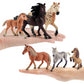 Lc Joycre 10Pcs 5-6 Inch Big Realistic Horses Club Trakehner Foal Clydesdale Horse Figurine Hanoverian Foal Figure Morgan Horse